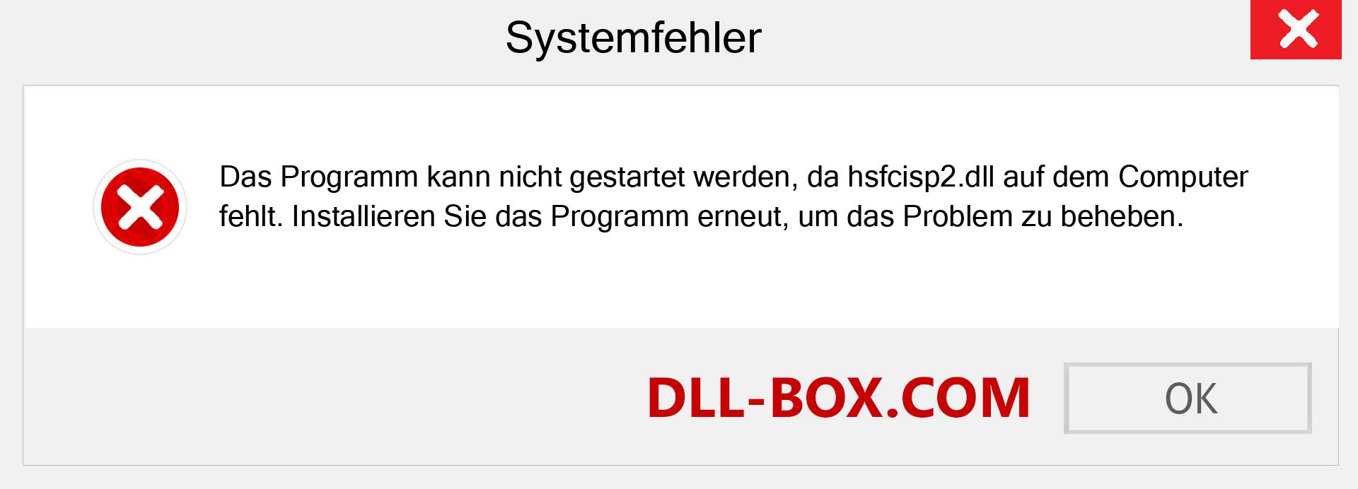 hsfcisp2.dll-Datei fehlt?. Download für Windows 7, 8, 10 - Fix hsfcisp2 dll Missing Error unter Windows, Fotos, Bildern